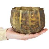 Itens Vaso decorativo de metal, latão, Ø22/18/14cm, conjunto de 3