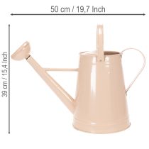 Itens Regador decorativo de metal, design vintage cor areia, para plantas e flores secas, 50×22,5×39cm