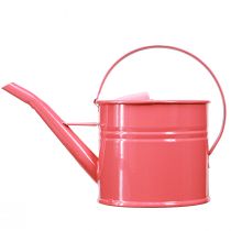 Itens Regador decorativo de metal, vaso de flores rosa, 1,25 l, para uso interno/externo, varanda