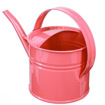 Itens Regador decorativo de metal, vaso de flores rosa, 1,25 l, para uso interno/externo, varanda