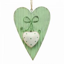 Coração de metal, coração decorativo para pendurar, decoração de coração A14,5cm 2uds