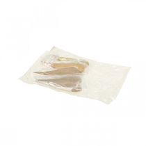 Itens Decoração para pendurar janela corações de metal, corações decorativos para pendurar bege/amarelo/laranja H15cm 6 peças