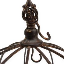 Itens Coroa de metal para pendurar marrom ferrugem Ø31cm H31cm