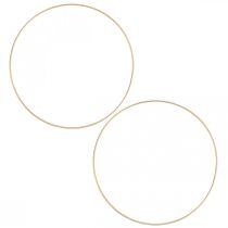 Itens Anel de metal decoração anel Scandi anel deco loop dourado Ø25cm 4uds