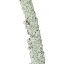 Itens Anel decorativo redondo sobre base de madeira, metal, para flores secas, 52 cm