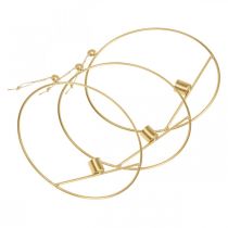 Itens Suporte de vela para pendurar anel decorativo de metal dourado Ø25cm 3pcs