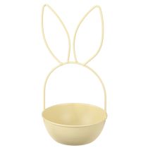 Itens Cesta de Páscoa com orelhas de coelho, decoração de mesa para a Páscoa e o despertar da primavera, 34 cm, 1 conjunto