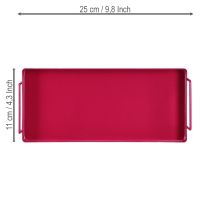 Itens Bandeja com design elegante que transforma qualquer mesa em um objeto de destaque e estilo. 25 cm