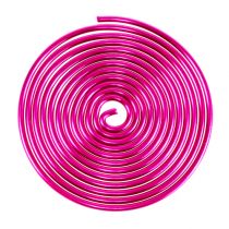 Caracol de arame de metal rosa 2mm 120cm 2uds