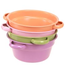 Itens Tigela decorativa de metal, 4 cores de primavera, Ø17cm, 4 peças