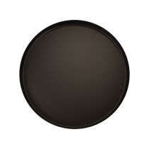 Itens Bandeja de metal redonda para velas preta Ø20cm Alt.2,5cm 2 unidades