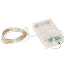 Itens Luzes de fadas micro LED 20 branco quente temporizador para bateria 6 peças