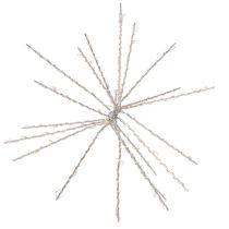 Itens Luminária decorativa Estrela Polar em LED, branco quente, com temporizador, para uso externo, 29 cm