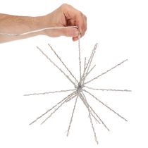 Itens Luminária decorativa Estrela Polar em LED, branco quente, com temporizador, para uso externo, 29 cm