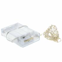 Itens Fio de luz LED de cadeia leve com baterias branco quente 100 1,59 m
