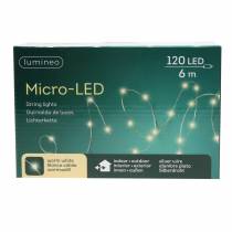 Itens Micro cadeia leve LED externo / interno 120 branco quente