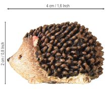Itens Mini figuras de decoração de ouriço outono pintadas à mão 4×2,5×2cm 6 peças