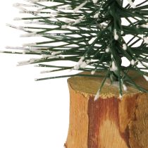 Itens Mini pinheiros floresta de inverno coberta de neve Ø5cm H8cm 12 peças