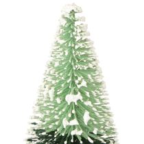 Itens Mini árvore de Natal artificial com neve Ø5cm H10cm 6 peças