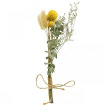 Mini buquê de flores secas boho, flores secas floricultura L22cm