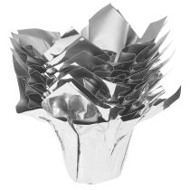 Itens Embalagem para presente mini plantador prata Ø4,5cm Alt.7cm 8 unid.