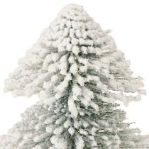 Itens Mini árvore de Natal iluminada LED abeto com neve 28cm