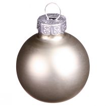 Itens Mini bolas de Natal bolas de vidro antracite Ø3cm 22 un