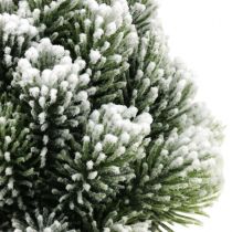 Mini árvore de natal em vaso nevado artificialmente Ø14cm H24cm