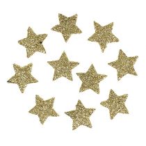 Itens Mini glitter estrela de ouro 2,5 cm 96 peças