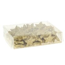 Itens Mini estrela glitter dourada 2,5cm 96 un