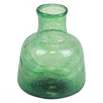 Mini vaso de vidro vaso de flores verde Ø8,5cm Alt.11cm