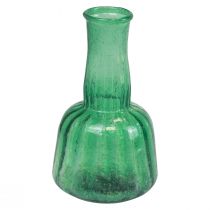 Mini vaso de vidro vaso de flores verde Ø8,5cm Alt.15cm