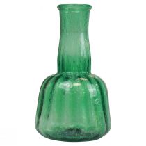 Mini vaso de vidro vaso de flores verde Ø8,5cm Alt.15cm