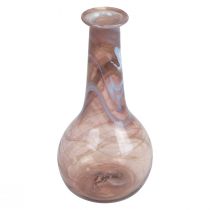 Mini vaso de vidro vaso de flores roxo Ø7,5cm Alt.15cm
