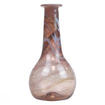 Mini vaso de vidro vaso de flores roxo Ø7,5cm Alt.15cm