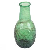 Mini vaso vaso de vidro verde vaso de flores diamantes Ø6cm Alt.11,5cm