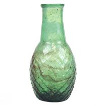 Mini vaso vaso de vidro verde vaso de flores diamantes Ø6cm Alt.11,5cm