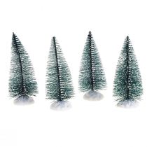 Itens Mini decoração de árvore de Natal com neve 10 cm 4 unidades