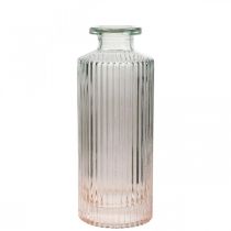 Mini jarra garrafa decorativa de vidro marrom claro retrô Ø5cm A13,5cm