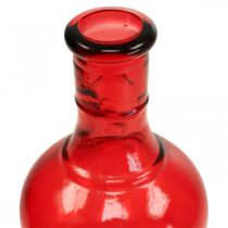 Mini vasos de vidro decorativos vasos de vidro rosa rosa vermelho roxo 15cm 4uds
