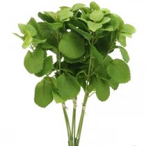 Verde menta artificial, ramos de menta deco, flor de seda L32cm 3pcs