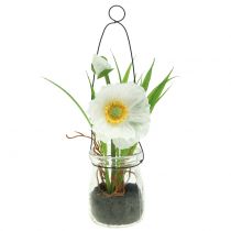 Itens Poppy em um copo para pendurar H22cm branco