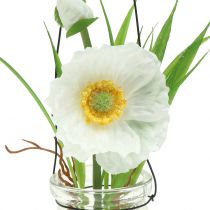 Itens Poppy em um copo para pendurar H22cm branco