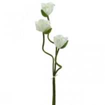 Flor Artificial Papoila Artificial Rosa Milho Branco L55/60/70cm Conjunto de 3