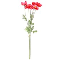 Itens Papoulas Flores Artificiais Rosa Artificial Ø6–7cm L78cm 3pcs