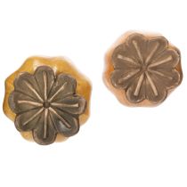 Itens Estaca de jardim em formato de cápsula de papoula para decoração elegante de jardins, canteiros ou varandas, 60 cm, 2 peças.