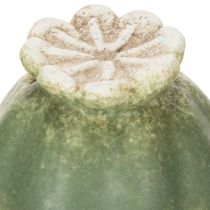 Itens Estaca decorativa em forma de cápsula de sementes de papoula para dar um toque de elegância sazonal ao jardim ou destacar a varanda, 41 cm, 4 peças