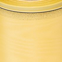 Itens Fita para coroa de flores em moiré, amarela com detalhes dourados, 125 mm x 25 m - Fita de luto de alta qualidade, fita decorativa, fita para laço.