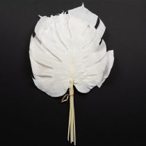 Itens Folhas de Monstera branqueadas folha decorativa para janela H40cm 5 peças