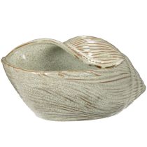 Itens Tigela de cerâmica com design de concha para decoração elegante na sala de estar, 23 cm